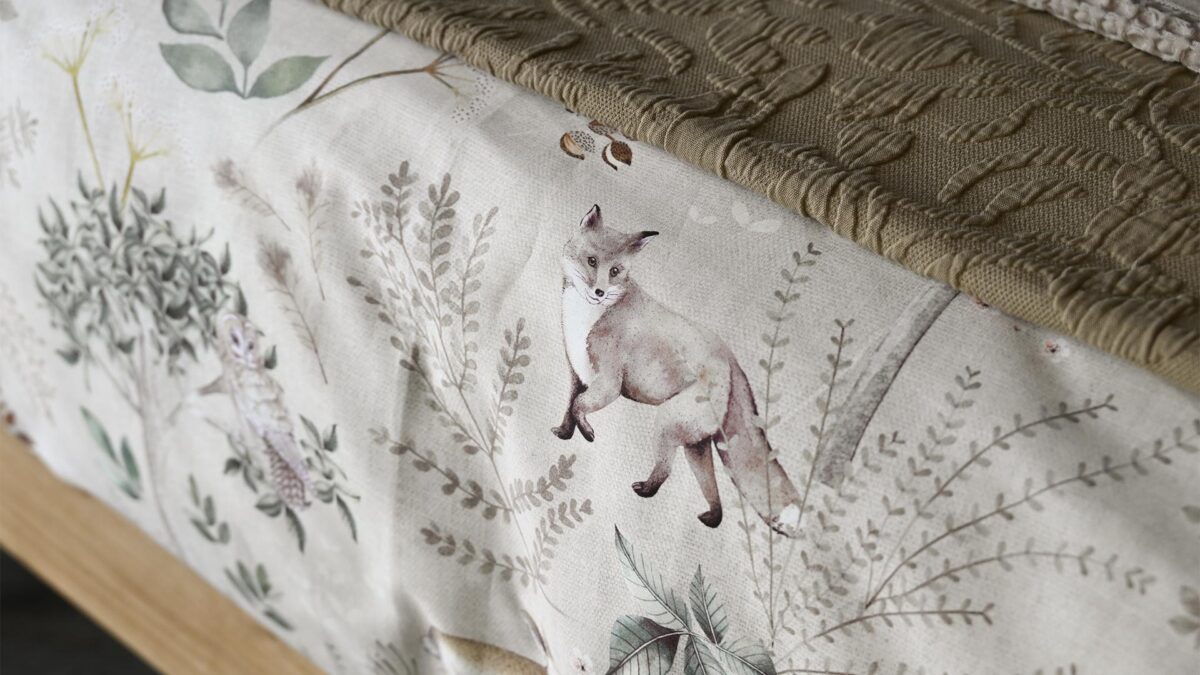 Woodland Duvet Set - Dark Green or Beige - Image 18