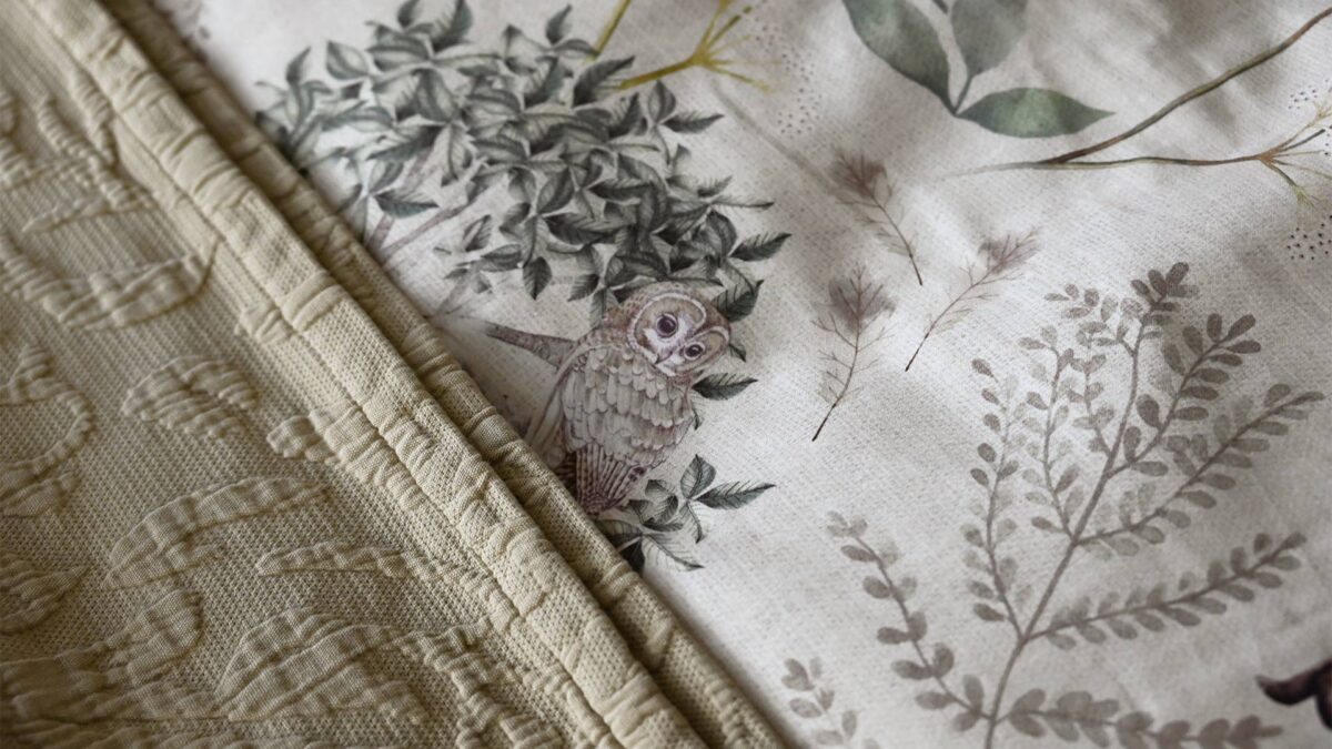 Woodland Duvet Set - Dark Green or Beige - Image 12