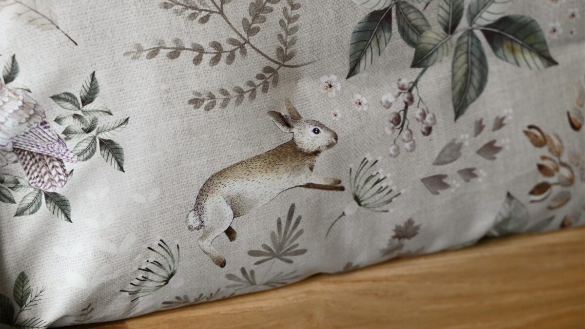 Woodland Duvet Set - Dark Green or Beige - Image 9