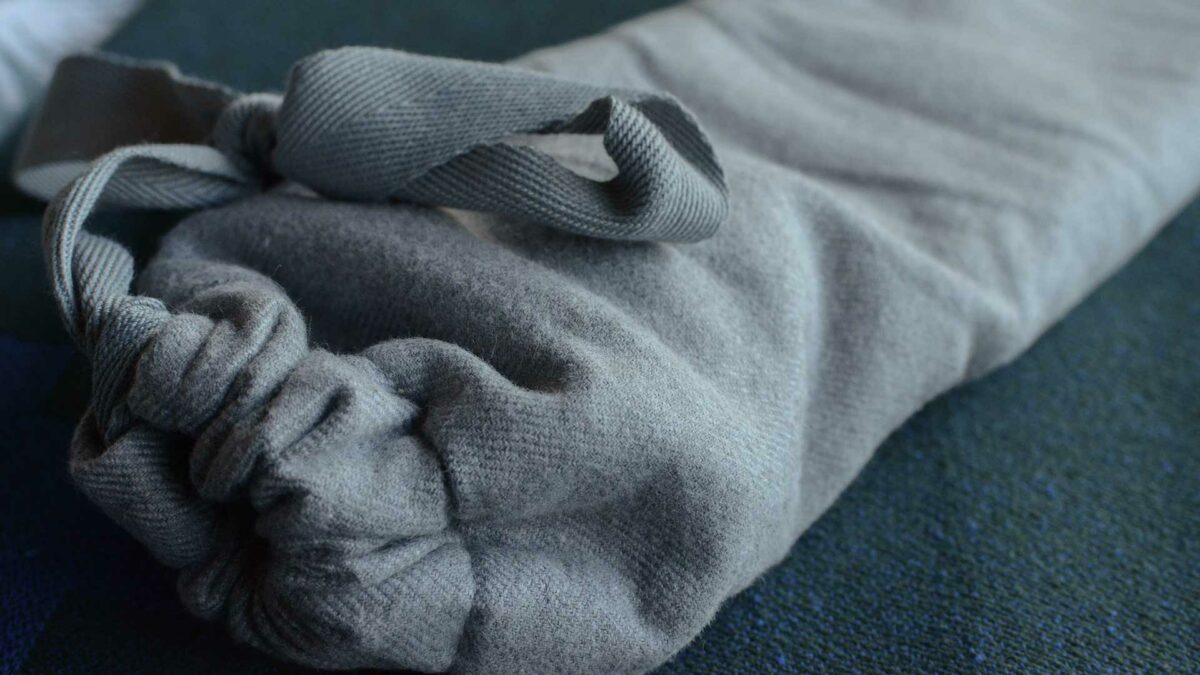 YuYu hotwater bottle grey cotton5