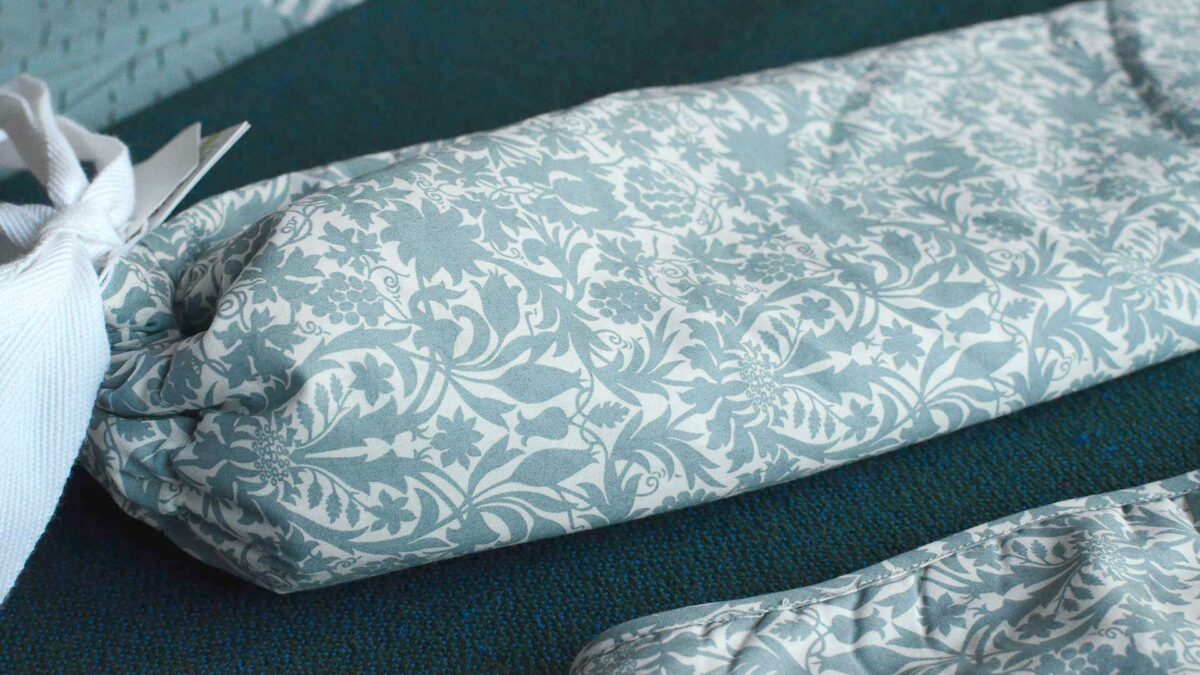 YuYu hotwater bottle liberty print duck egg