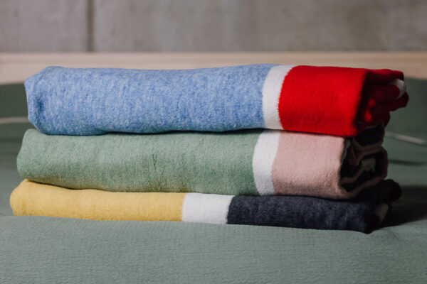 Abstract Colour Block Throws - 3 Colourways