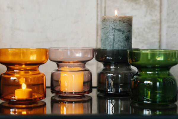 Aery Glass Candle Holder