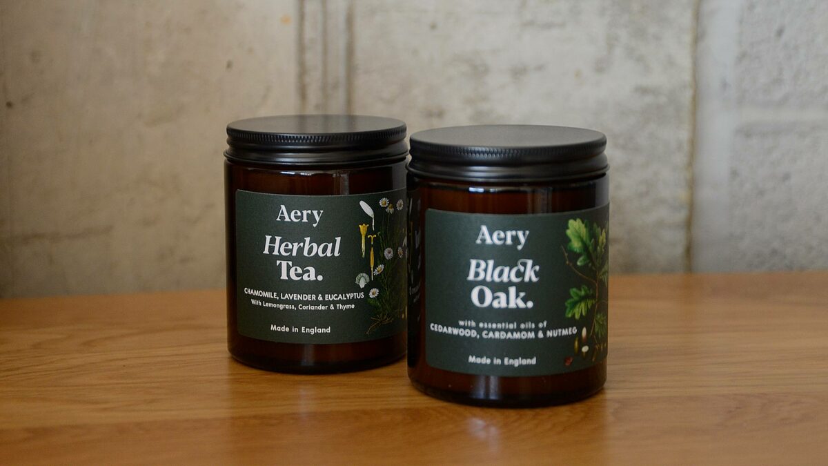 aery scented candles in jars botanic