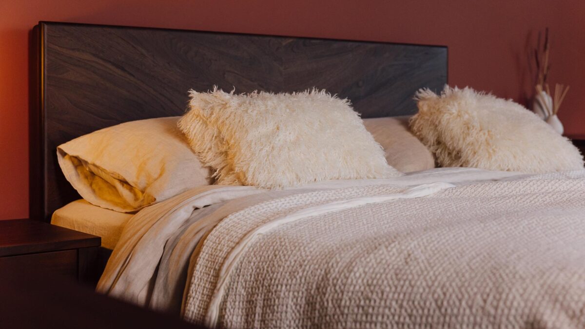 Oblong Faux Afghan Cushion - Image 3