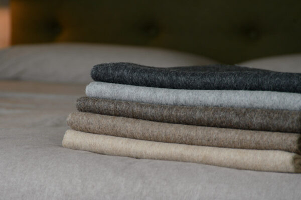 recycled wool throws