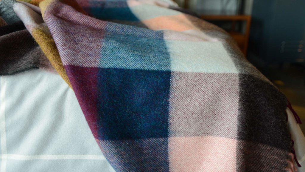 alpaca rich throw in autumn colours