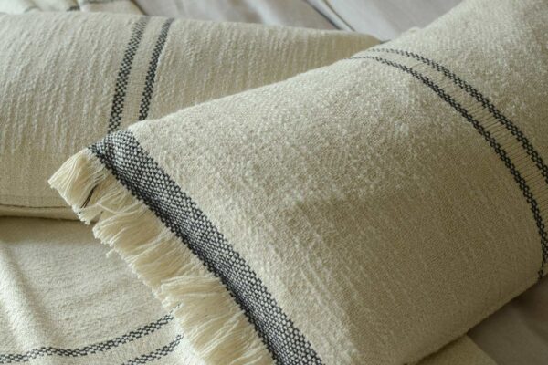 striped cotton cushions