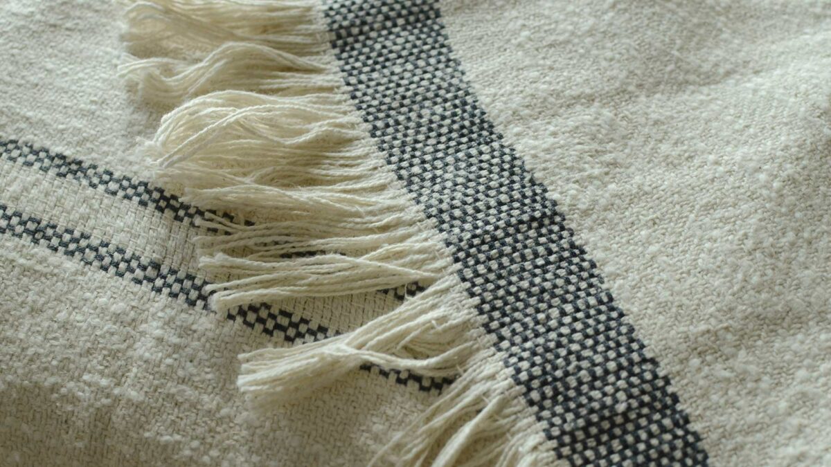 also home andas stripe throw detail