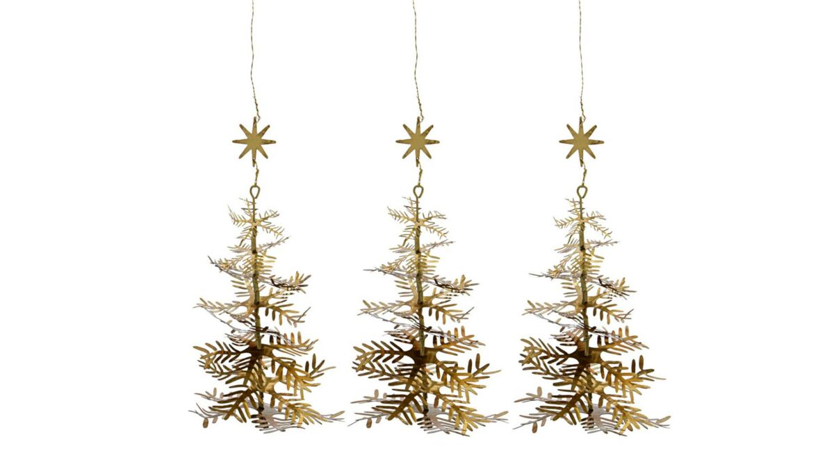 antique brass christmas tree decorations