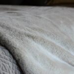 antique silver frost faux fur throw