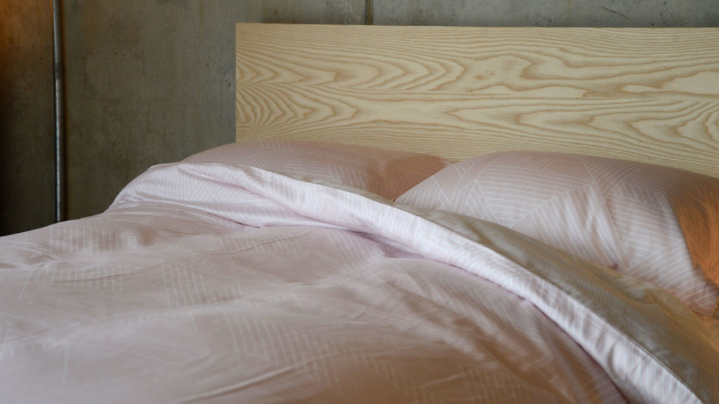 blush pink bedding