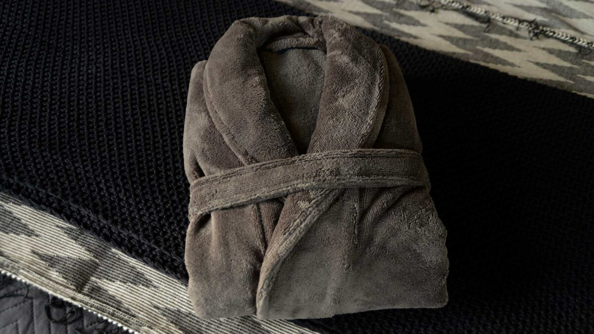 ash grey unisex robe 1920