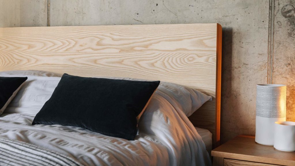 solid ash headboard