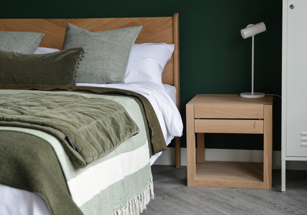 Ethnicraft Azur Bedside Drawer Table Natural Bed Company