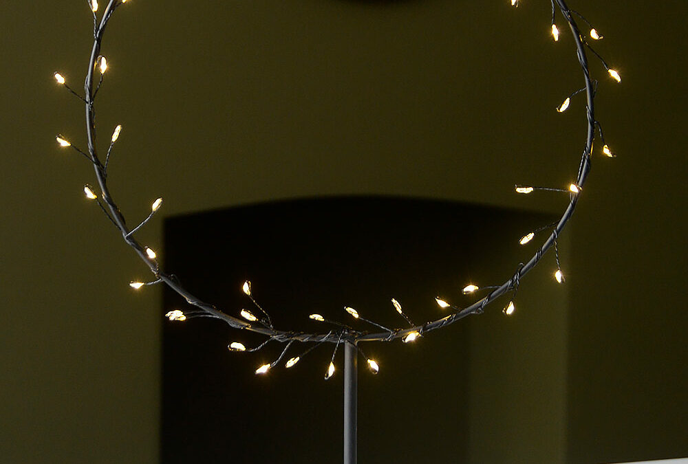 battery powered festive ring light