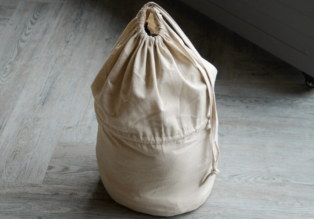 Fabric Laundry Bag Bed & Bath Natural Bed Company
