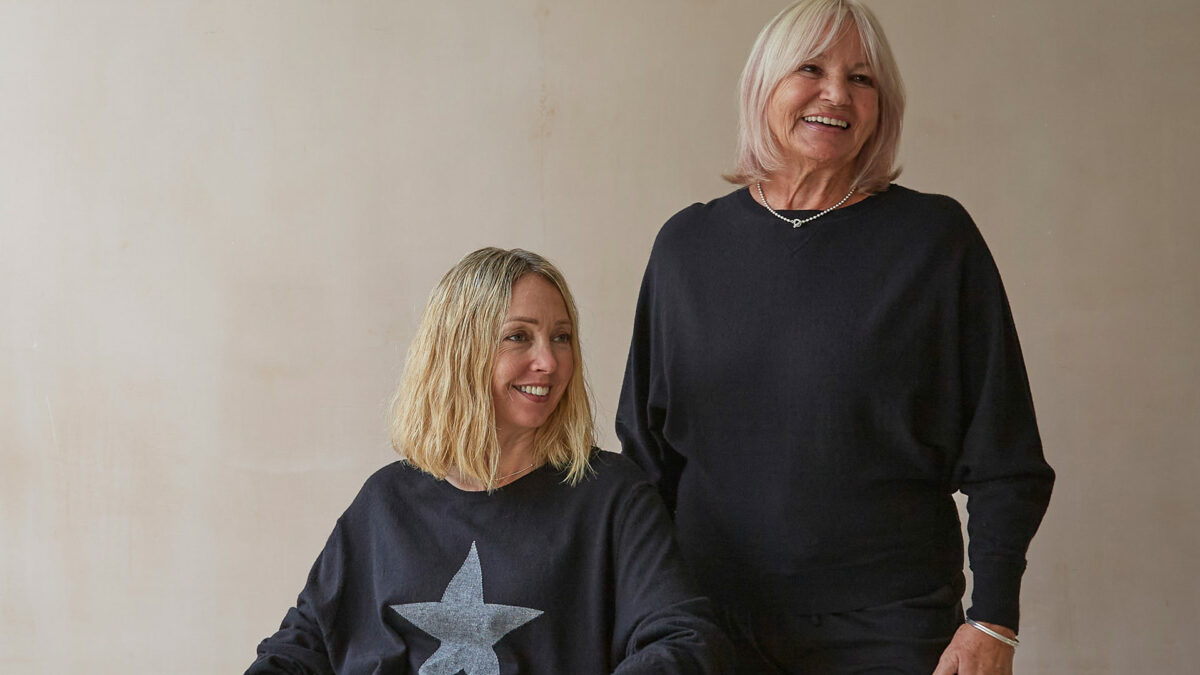 Batwing sleeve jumper in black