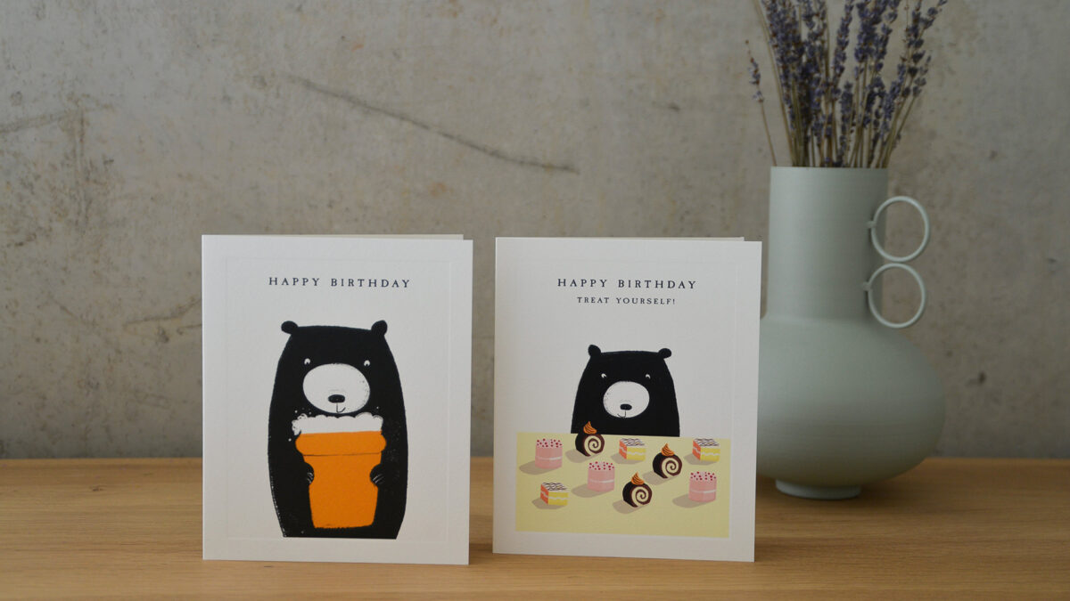 Set of Five Bear Cards - Image 2