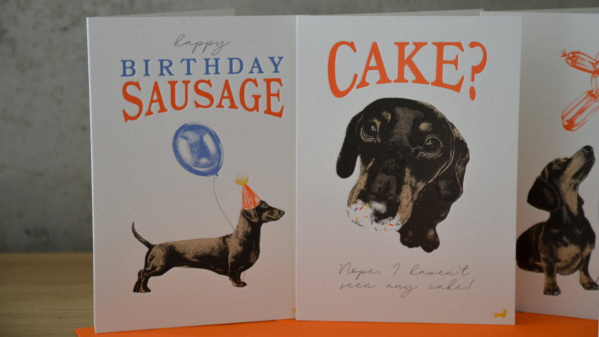 Sausage Dog Birthday Card Set - Image 2