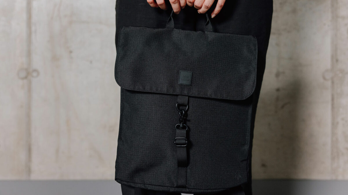 black backpack