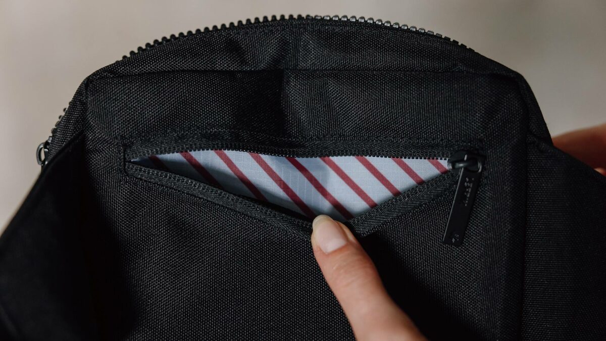 black cross body bag