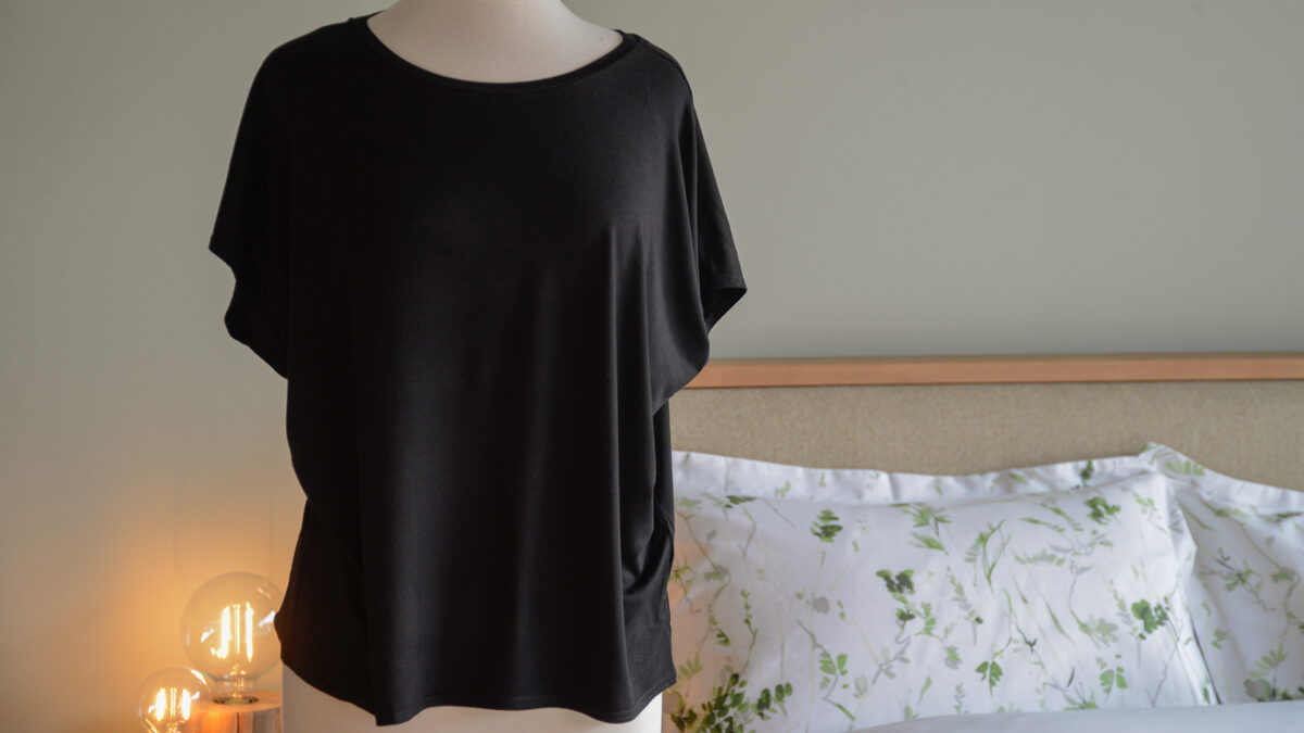 soft black womens top