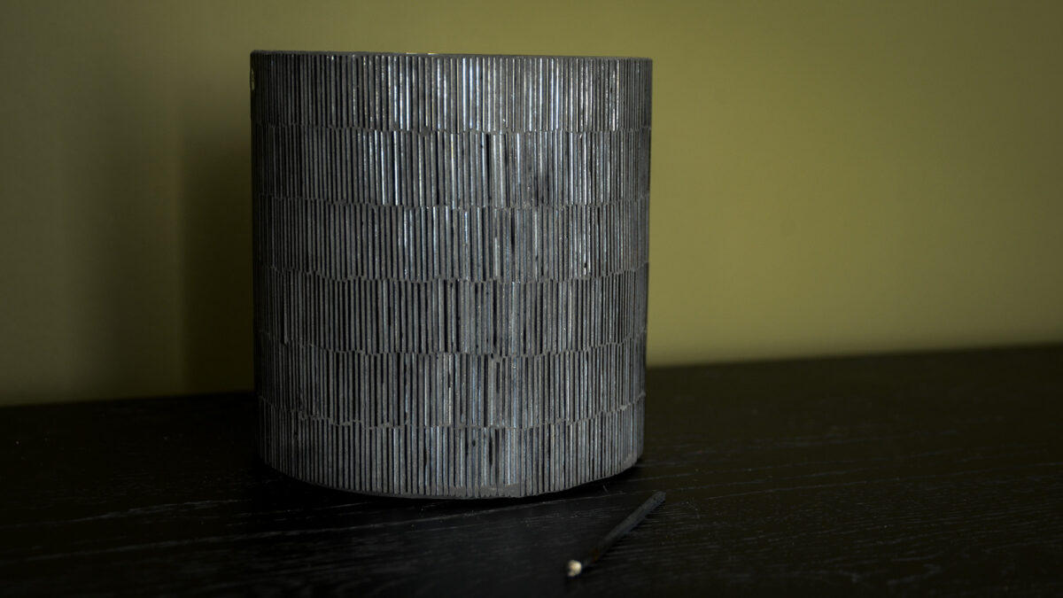 black glass lantern 1