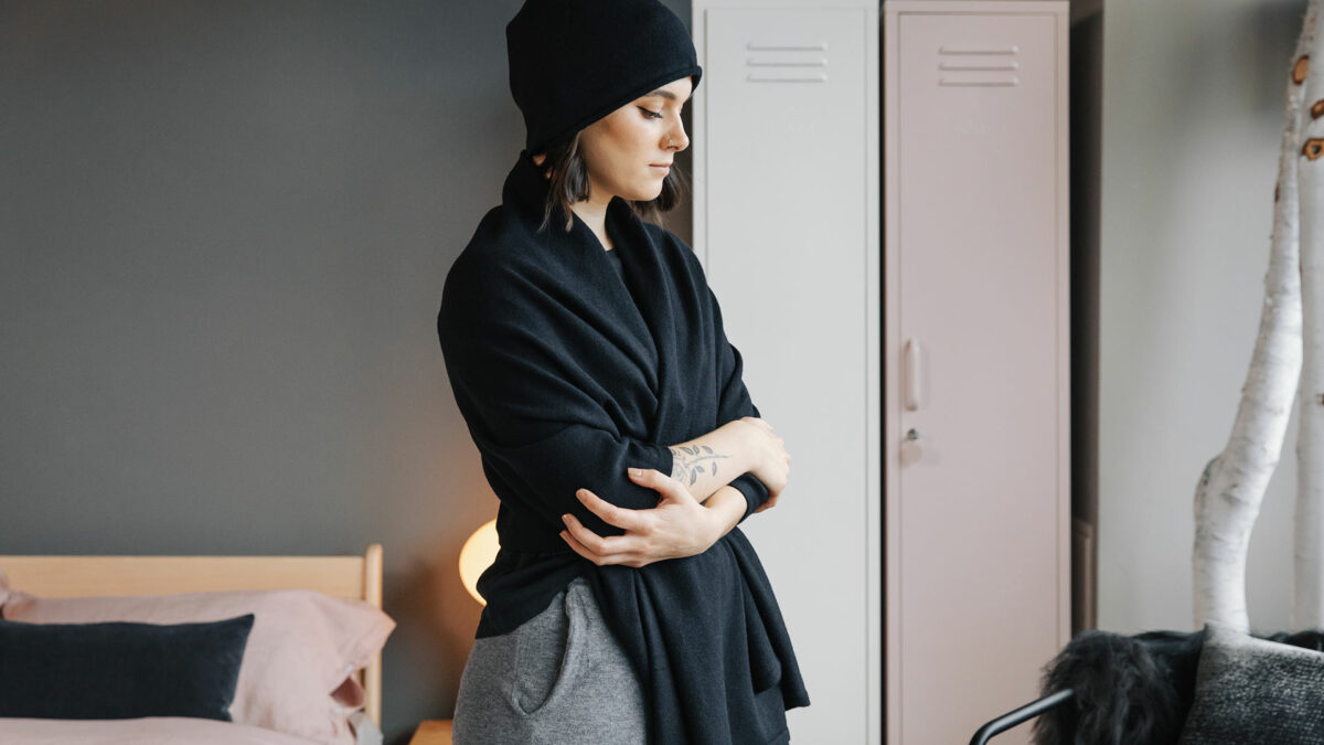 black hat and wrap