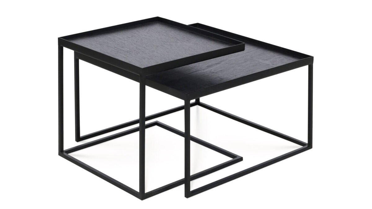 black nest of tables
