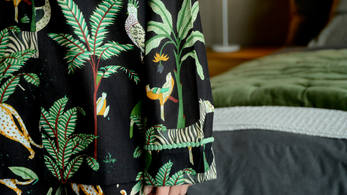 black jungle pyjamas