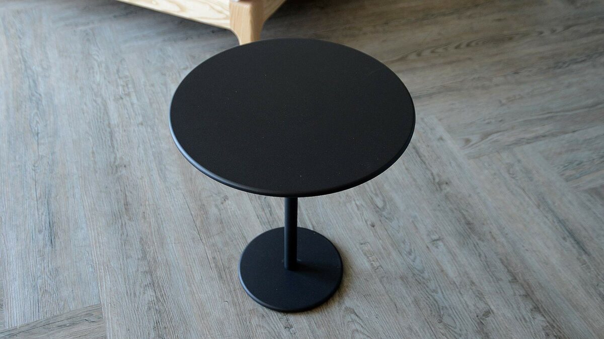 circular side table