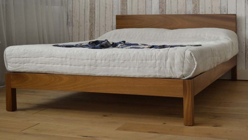 A one-off Exotic hardwood version of our wooden low Sahara bed