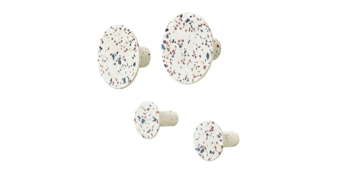 blomus hooks colourful terazzo set