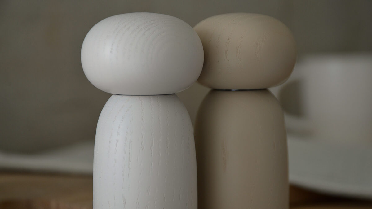 Solid Ash Salt & Pepper Mills Set - Image 2