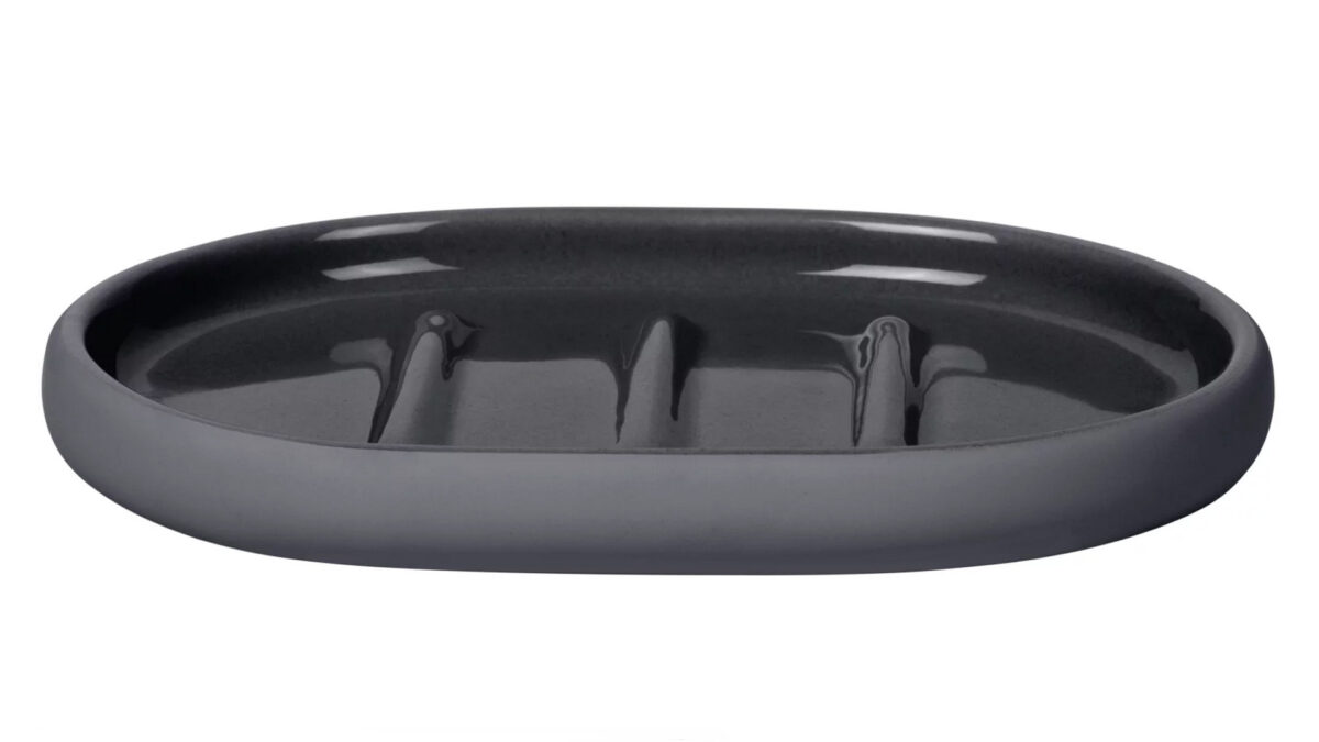 blomus soap dish magnet dark grey