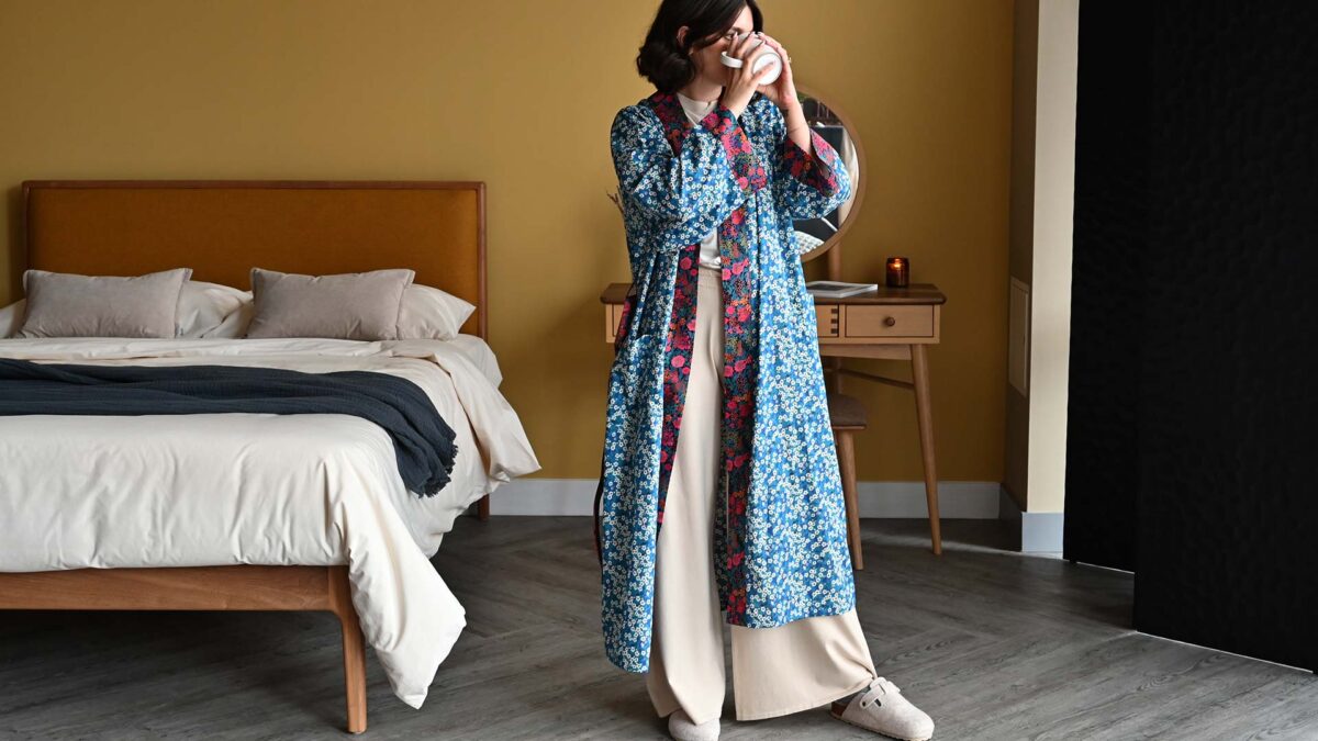 Luxury Patterned Kimonos in Liberty Fabrics - 3 Colours - Image 3