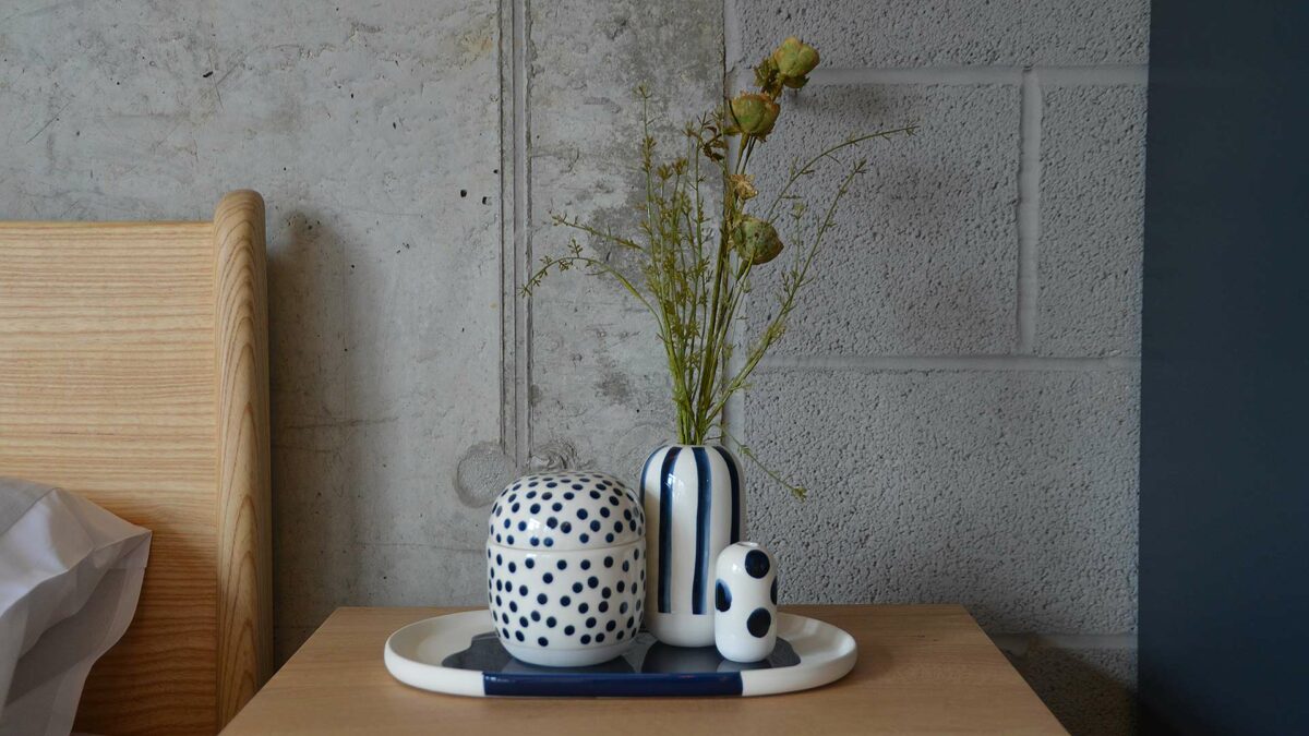 blue glazed ceramics