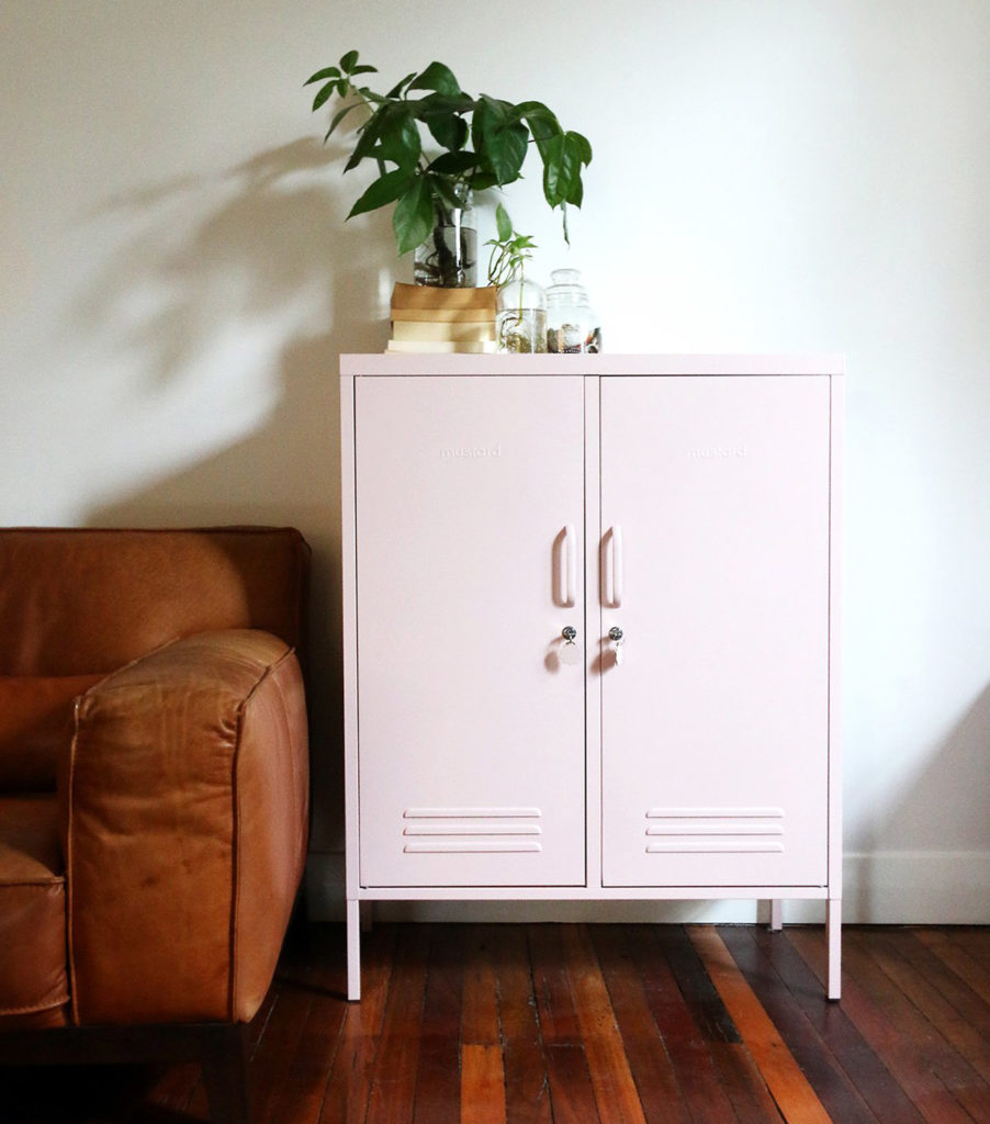 Midi storage cupboard - Blush Pink Locker