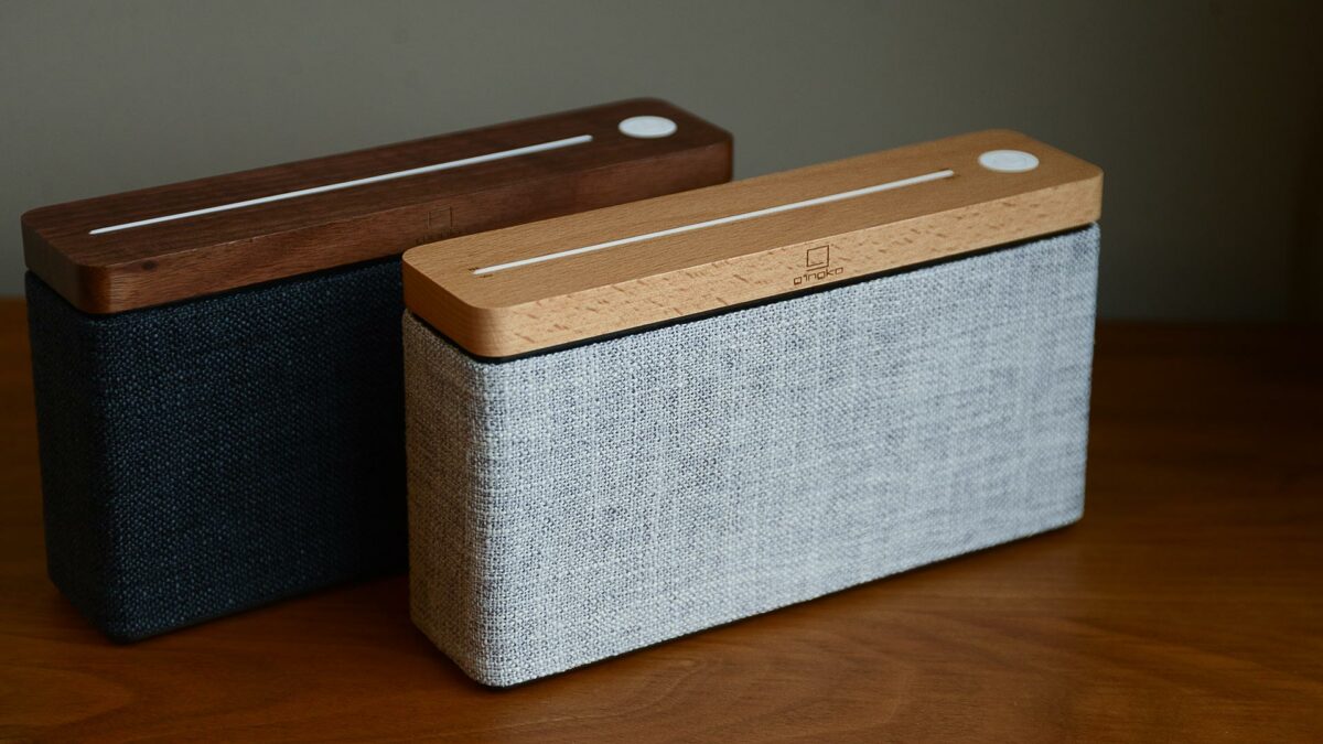 HiFi bluetooth speakers in a choice of two colour ways