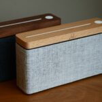 HiFi bluetooth speakers in a choice of two colour ways