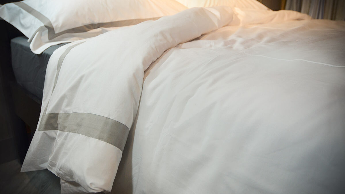 boutique hotel collection6 ivory taupe bedding close up