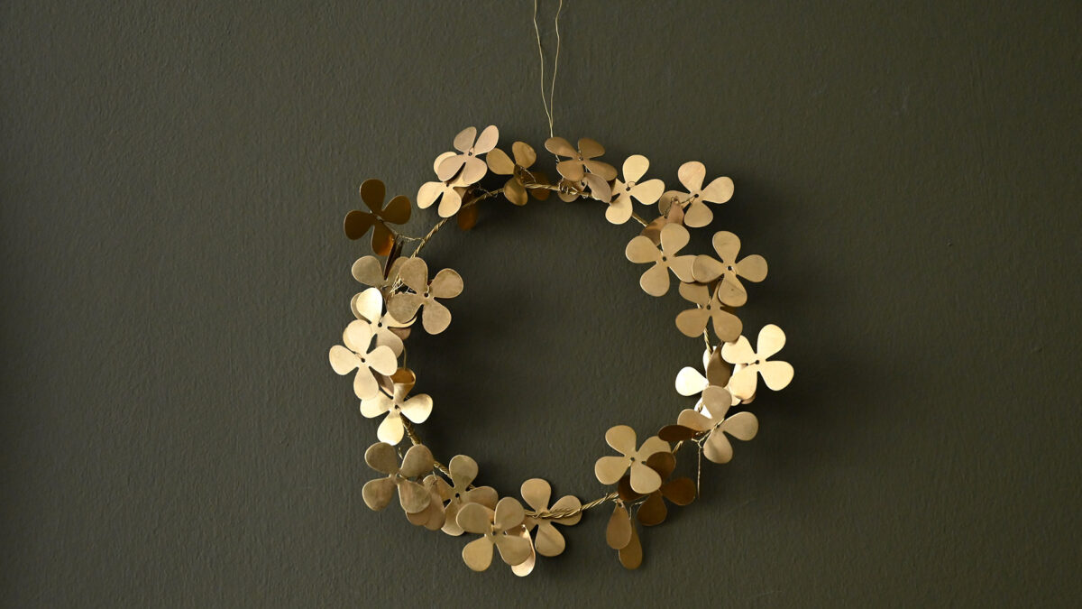 Antique Brass Wreath