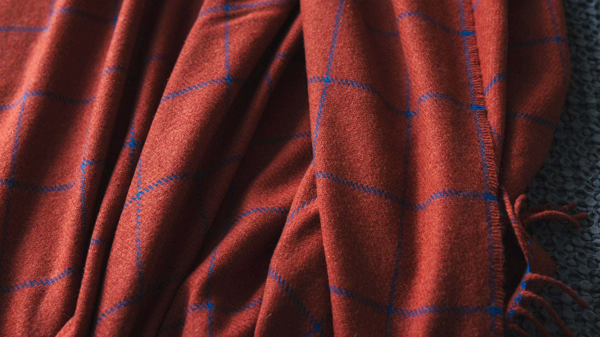 Brick red throw hotsell