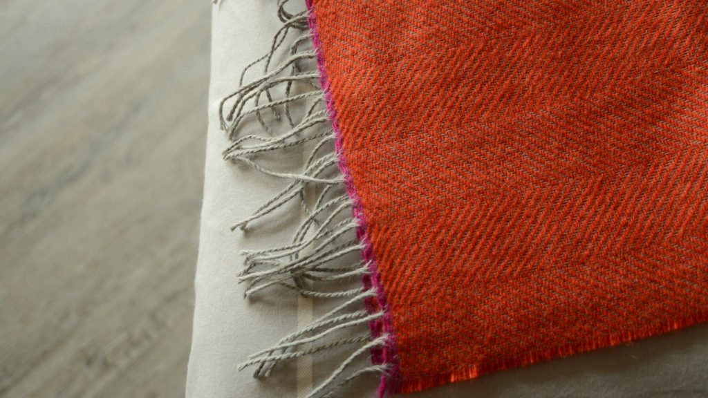 bright herringbone throws