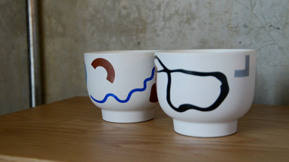 scented canldes in reusable ceramic bowls