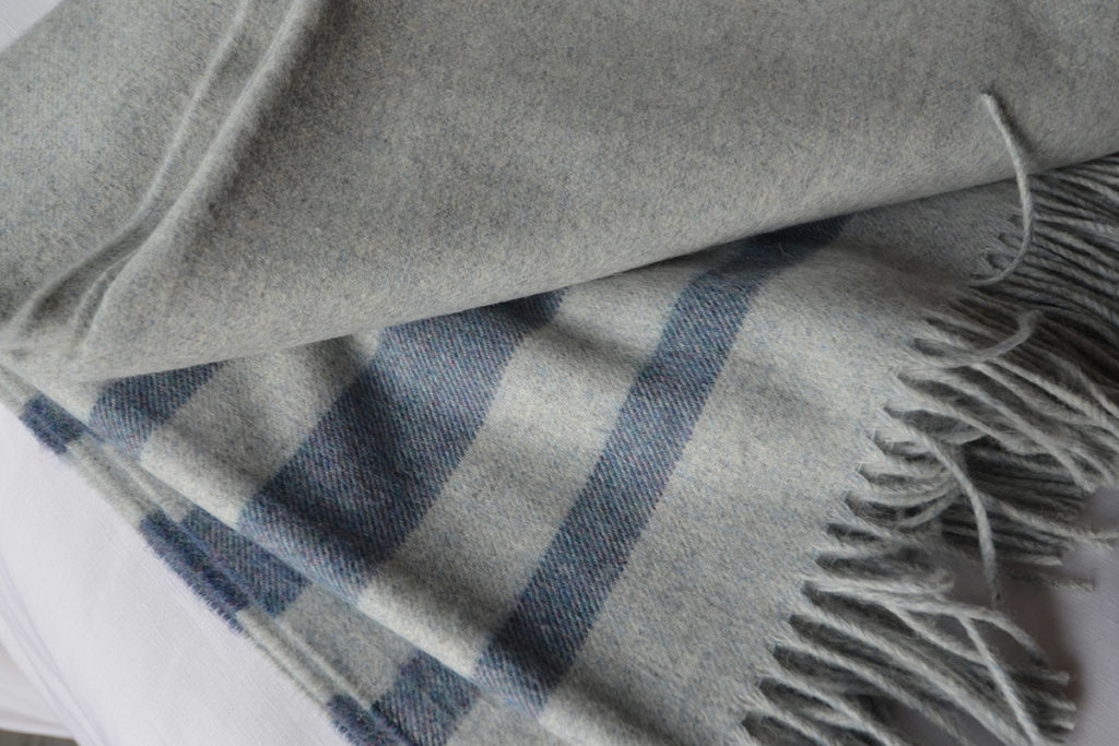 Bronte Seville Throw in Blue-Grey