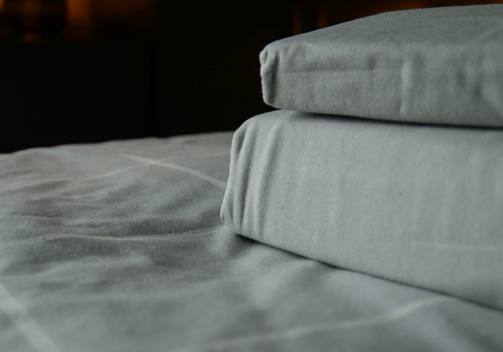 Pale Grey Brushed Cotton Bedding Natural Bed Company