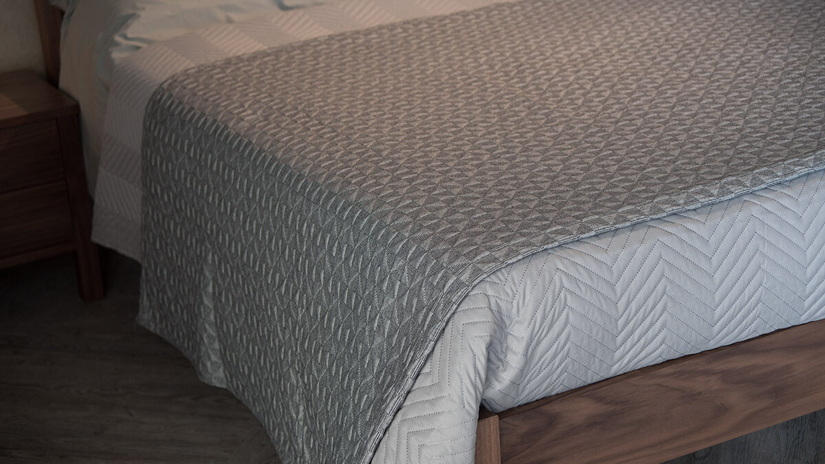 butterfly bedspread and chevron quilt