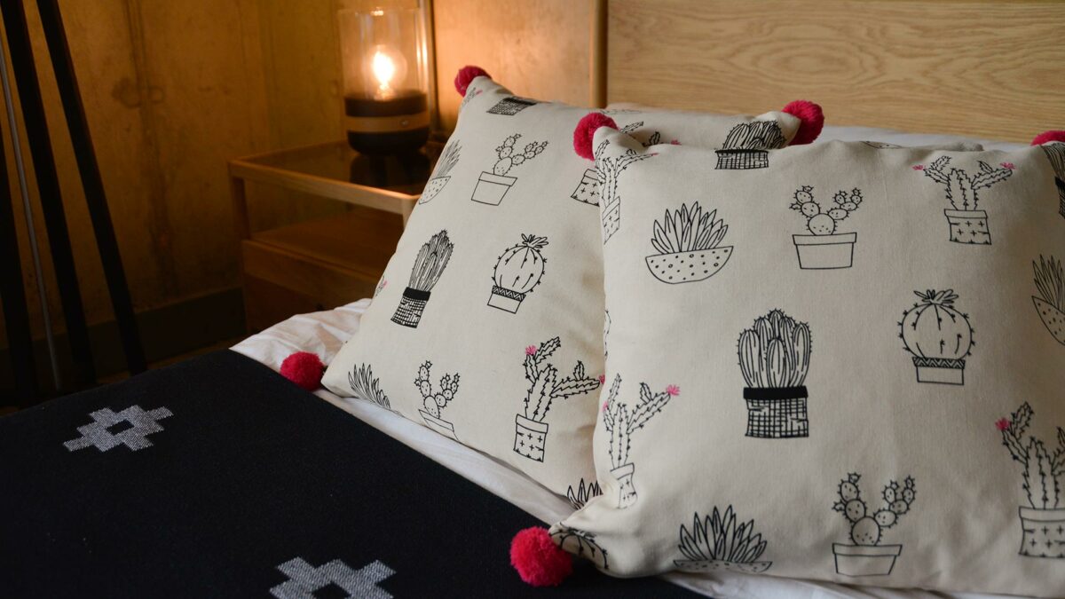 Cactus print cushion online
